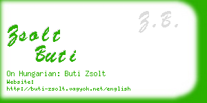 zsolt buti business card